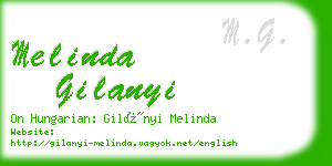 melinda gilanyi business card